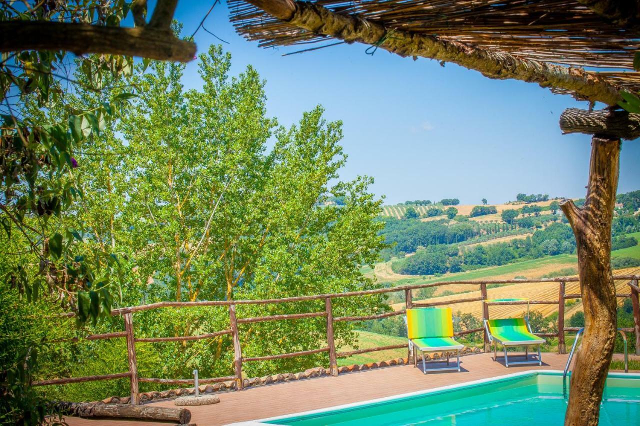 Agriturismo Bio Tra Cielo E Terra Lägenhet Grutti Exteriör bild